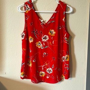 Pink/red Floral Tank